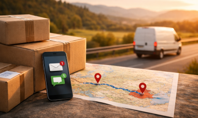 Notificări SMS și e-mail când trimiți colete între România și Germania