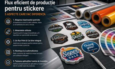 Cum construiești un flux eficient de producție pentru stickere: 5 aspecte care fac diferența